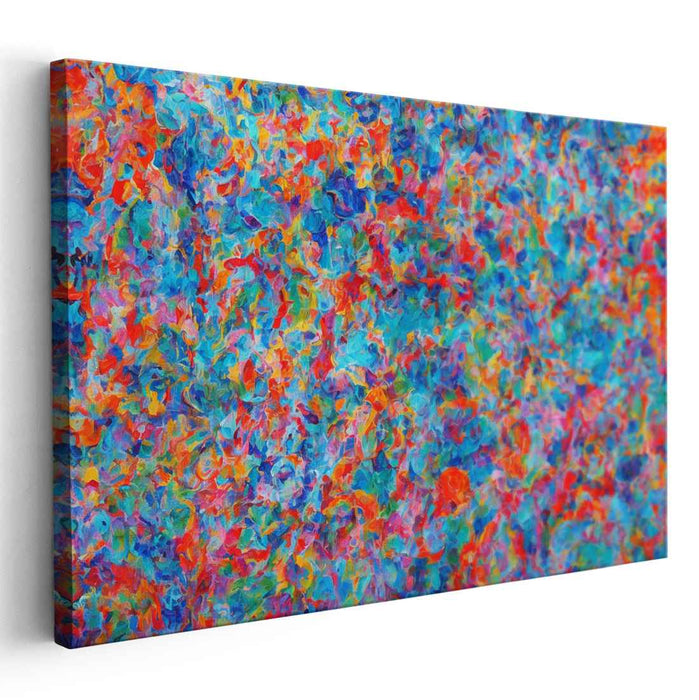Abstract Melodic Impressions: A Symphony of Colorful Abstract Impressions Canvas Art Print