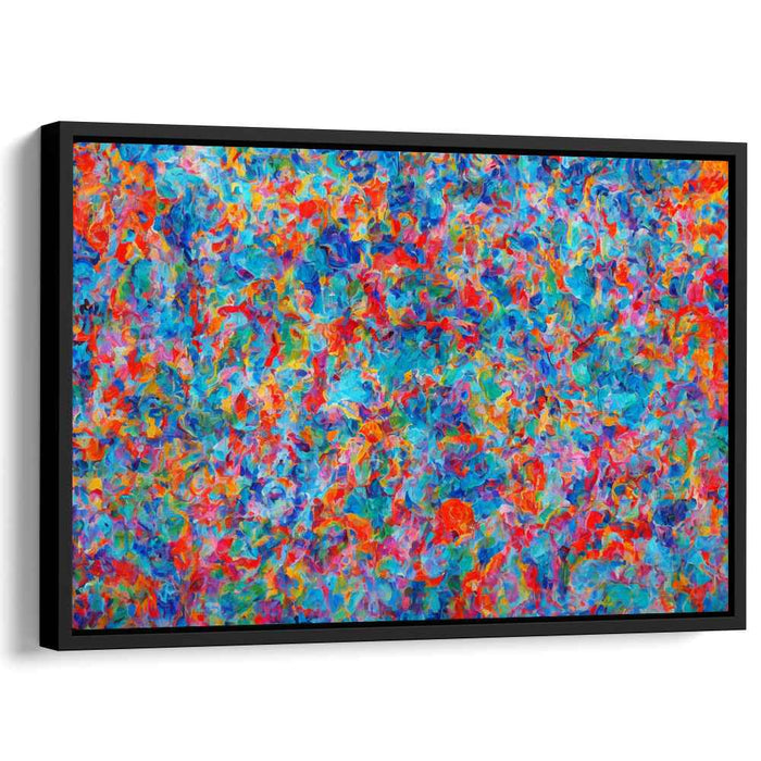 Abstract Melodic Impressions: A Symphony of Colorful Abstract Impressions Canvas Art Print