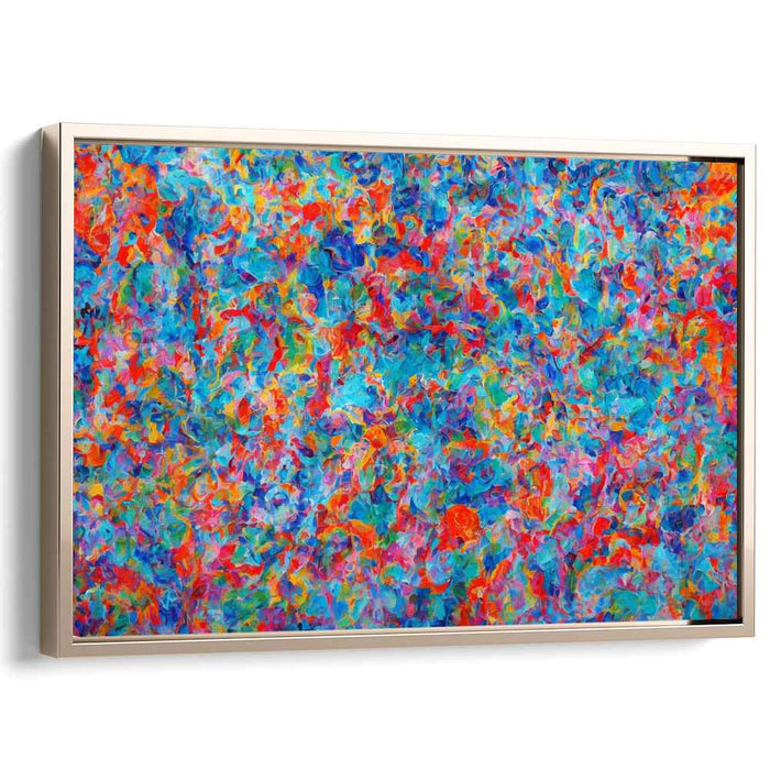 Abstract Melodic Impressions: A Symphony of Colorful Abstract Impressions Canvas Art Print