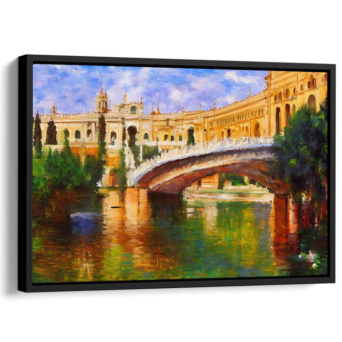 Old World Opulence: European Architectural Splendor Canvas Art Print