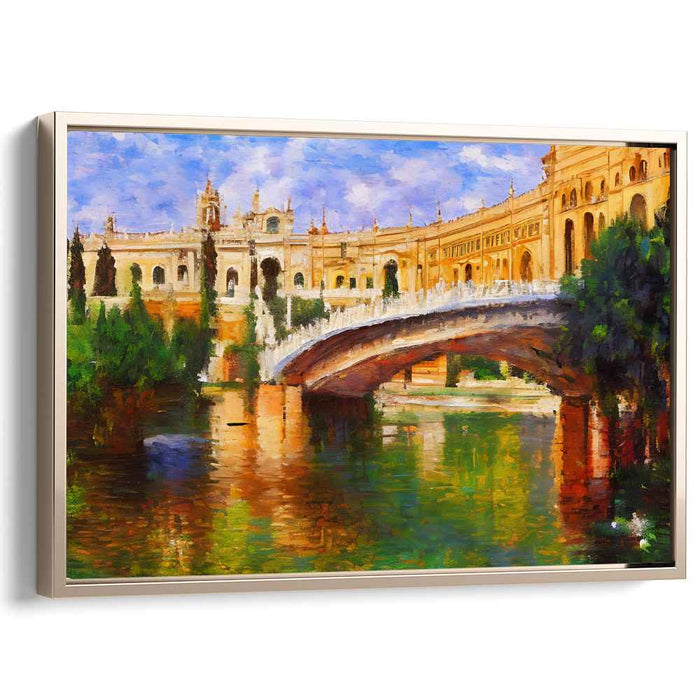 Old World Opulence: European Architectural Splendor Canvas Art Print