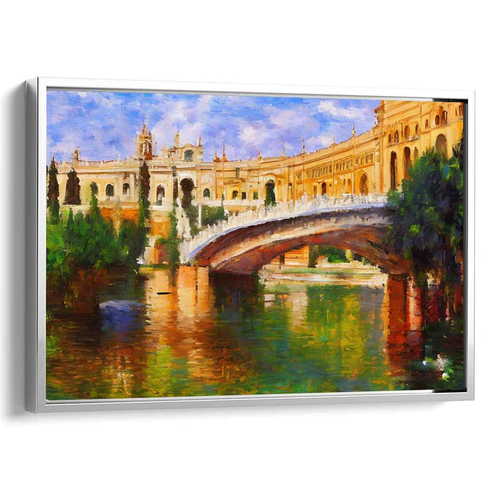 Old World Opulence: European Architectural Splendor Canvas Art Print