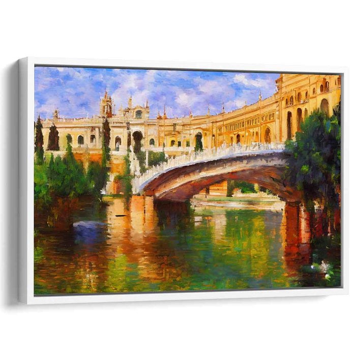 Old World Opulence: European Architectural Splendor Canvas Art Print