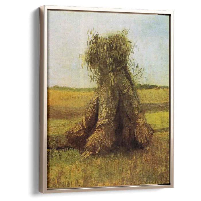 Sheaves of Wheat in a Field (1885) by Vincent van Gogh