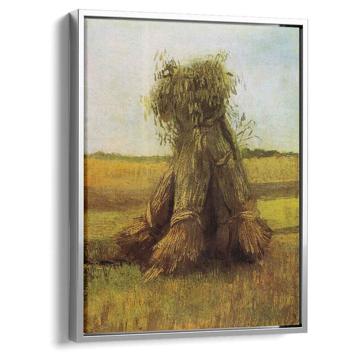 Sheaves of Wheat in a Field (1885) by Vincent van Gogh