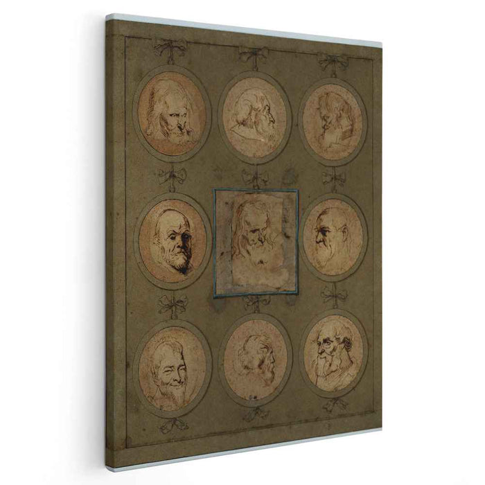 Sheet of Studies (1635) by Anthony van Dyck