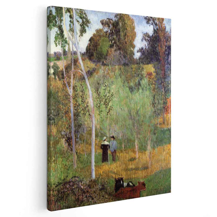 Sheperd and sheperdess in a meadow (1888) by Paul Gauguin