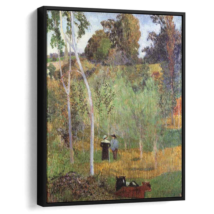 Sheperd and sheperdess in a meadow (1888) by Paul Gauguin