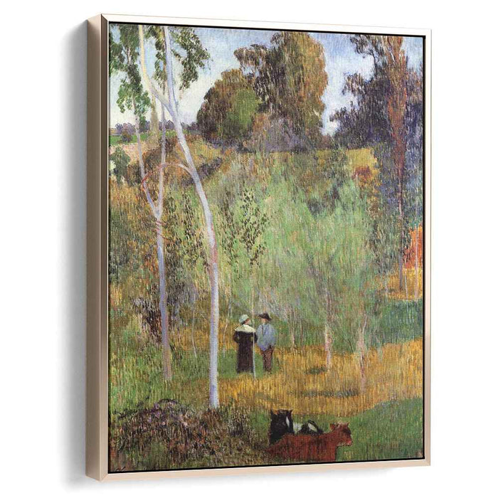 Sheperd and sheperdess in a meadow (1888) by Paul Gauguin