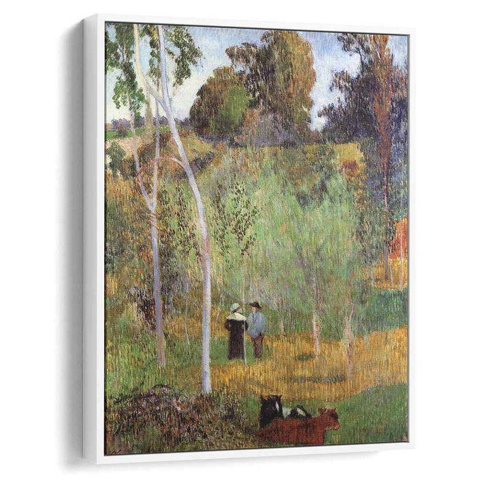 Sheperd and sheperdess in a meadow (1888) by Paul Gauguin