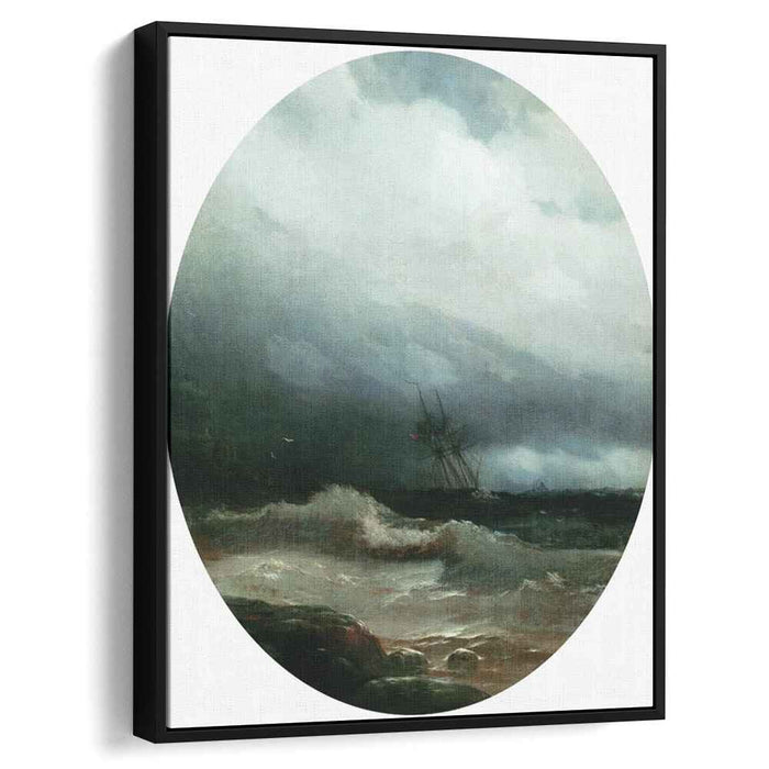 Ship in a storm (1891) by Ivan Aivazovsky