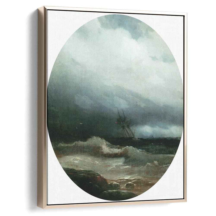 Ship in a storm (1891) by Ivan Aivazovsky