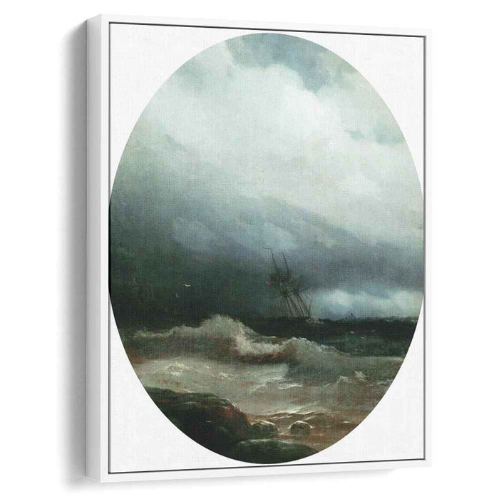 Ship in a storm (1891) by Ivan Aivazovsky