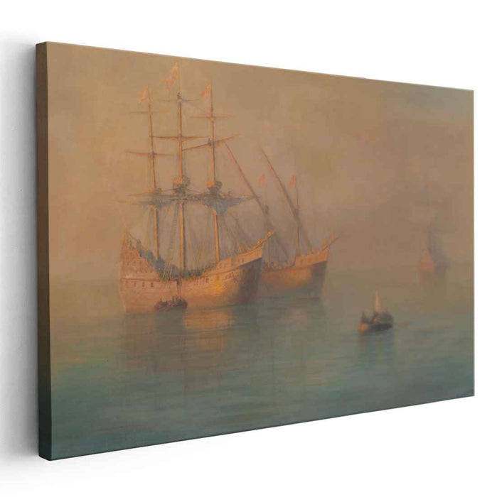 Ships of Columbus (1880) by Ivan Aivazovsky