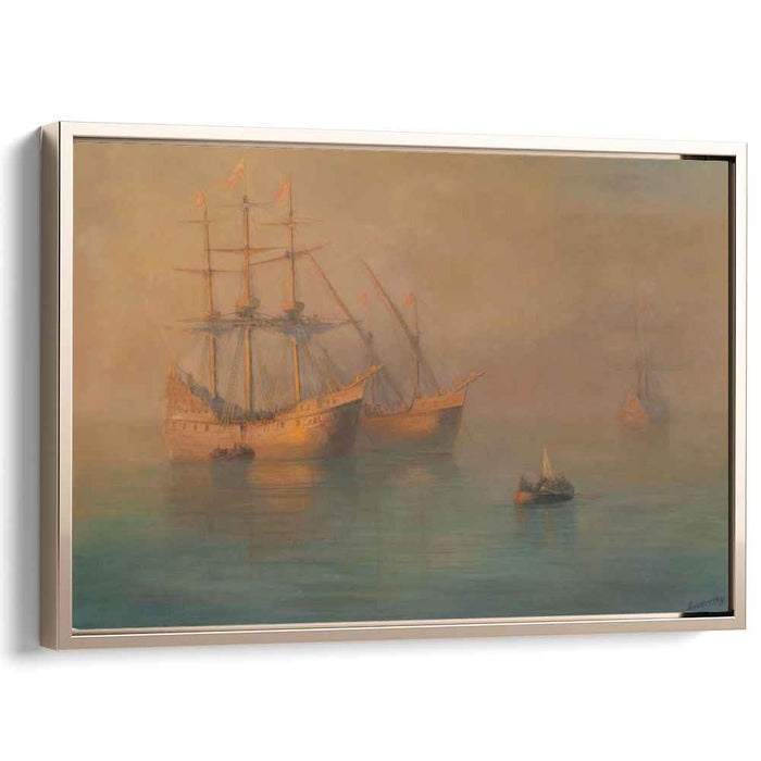 Ships of Columbus (1880) by Ivan Aivazovsky