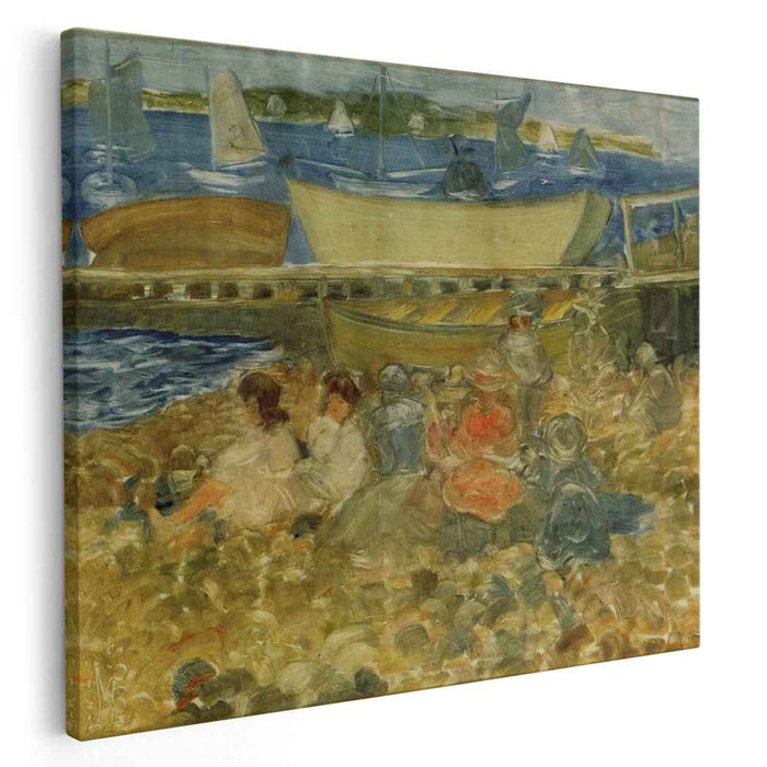Shipyard Children Playing (1902) by Maurice Prendergast