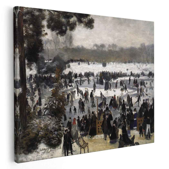 Skaters in the Bois de Boulogne (1868) by Pierre-Auguste Renoir