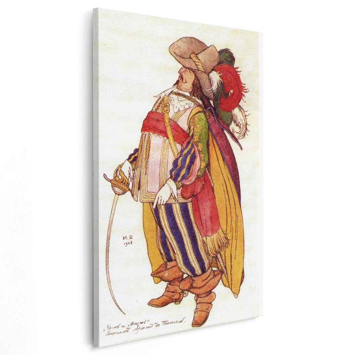 Sketch for the spectacle, Honor and Revenge, by Fiodor Sollogub by Ivan Bilibin