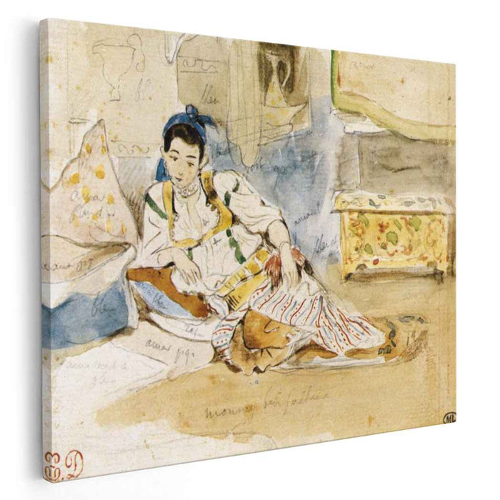 Sketch for the Women of Algiers (1832) by Eugene Delacroix