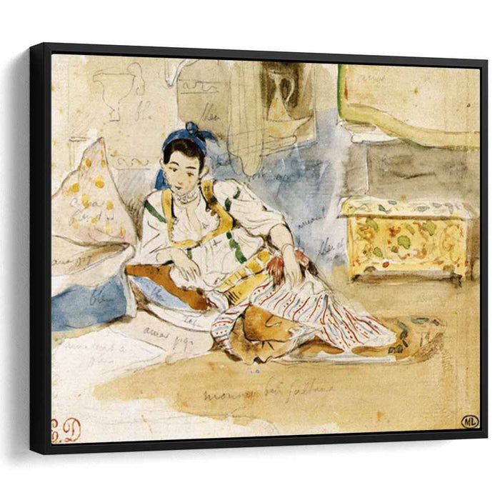 Sketch for the Women of Algiers (1832) by Eugene Delacroix