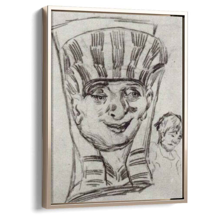 Sketch of an Eroded Garden-Wall Ornament (1890) by Vincent van Gogh