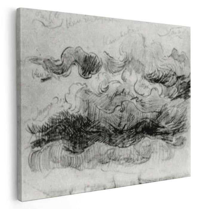 Sketch of Clouds with Colour Annotations (1890) by Vincent van Gogh