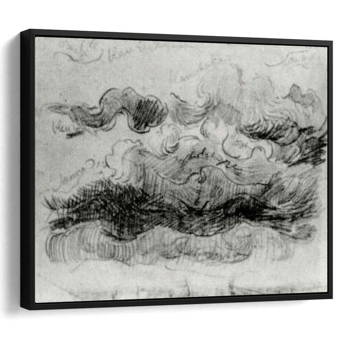 Sketch of Clouds with Colour Annotations (1890) by Vincent van Gogh