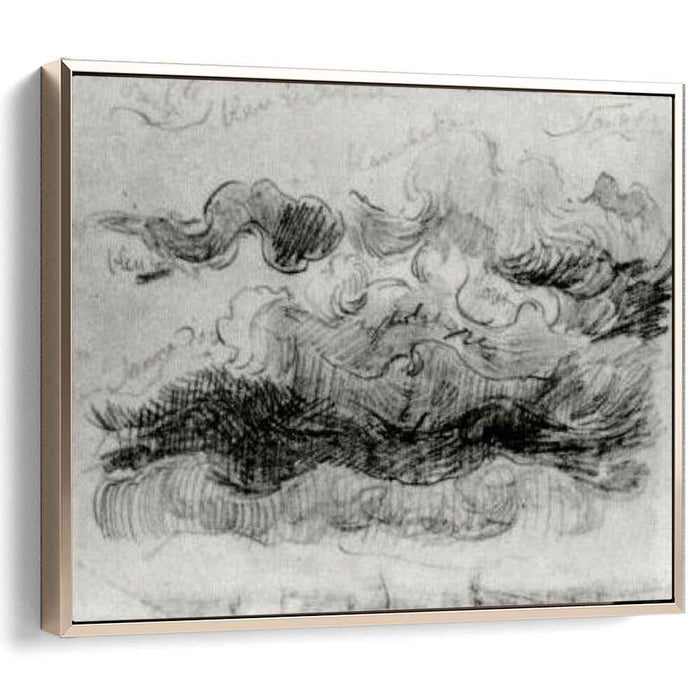 Sketch of Clouds with Colour Annotations (1890) by Vincent van Gogh