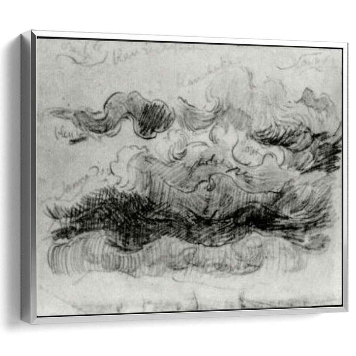 Sketch of Clouds with Colour Annotations (1890) by Vincent van Gogh