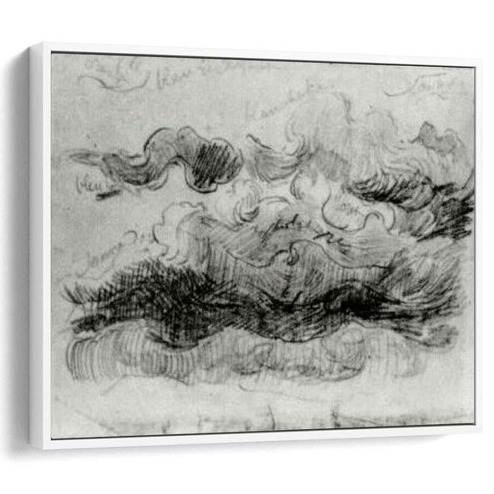 Sketch of Clouds with Colour Annotations (1890) by Vincent van Gogh