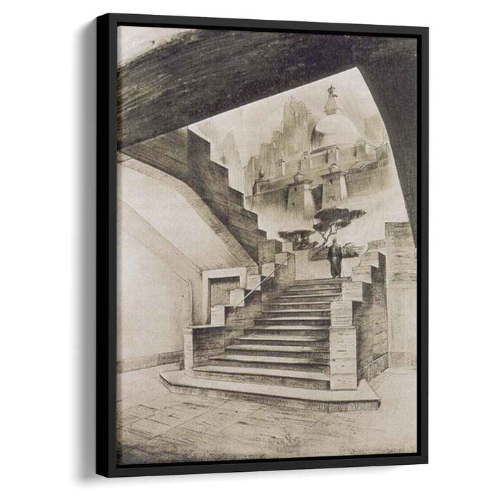 Sketch of mural with the Buddhist theme for Nicholas Roerich Museum in New York (1927) by Nicholas Roerich