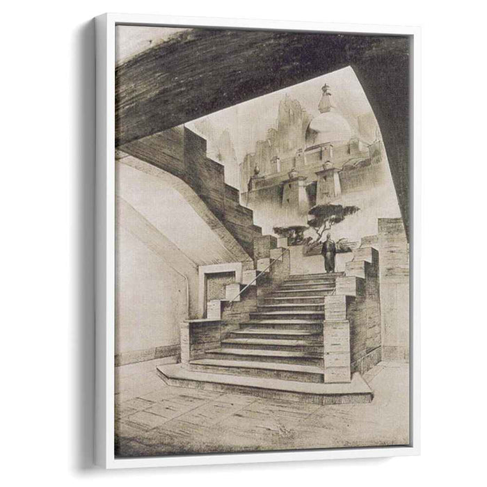 Sketch of mural with the Buddhist theme for Nicholas Roerich Museum in New York (1927) by Nicholas Roerich