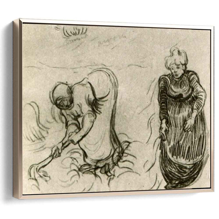 Sketch of Two Women (1890) by Vincent van Gogh