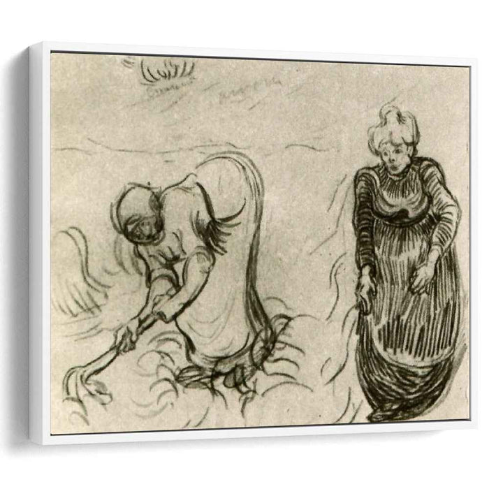 Sketch of Two Women (1890) by Vincent van Gogh