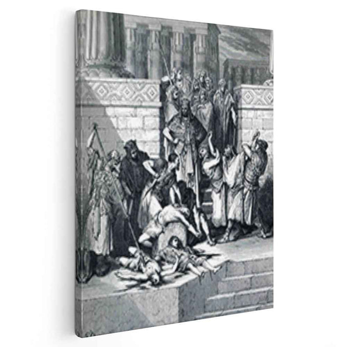 Slaughter of the Sons of Zedekiah before their Father (1866) by Gustave Dore