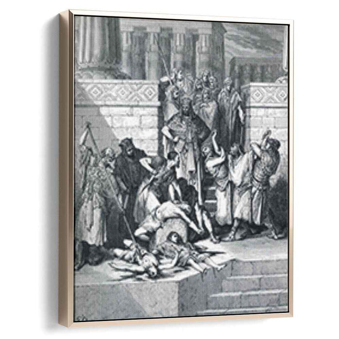 Slaughter of the Sons of Zedekiah before their Father (1866) by Gustave Dore