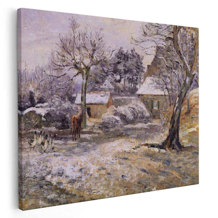 Snow at Montfoucault (1874) by Camille Pissarro