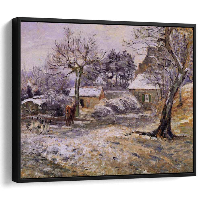 Snow at Montfoucault (1874) by Camille Pissarro