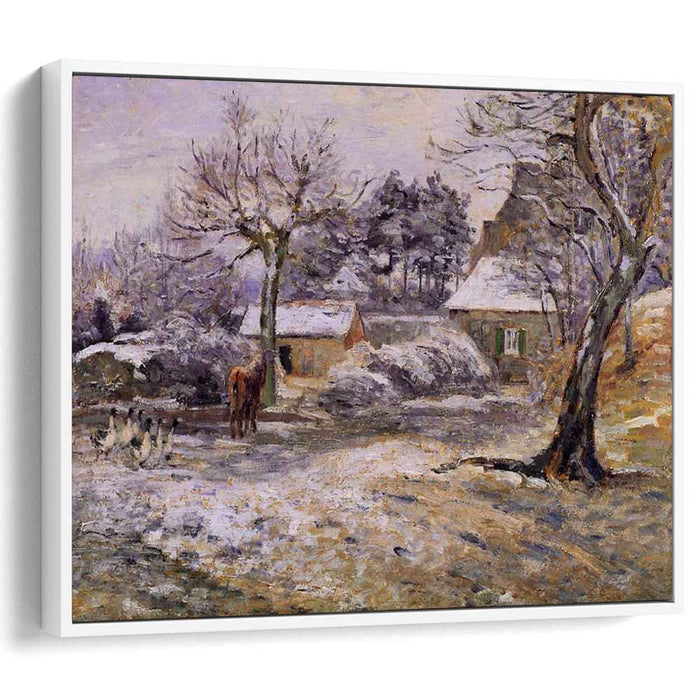 Snow at Montfoucault (1874) by Camille Pissarro