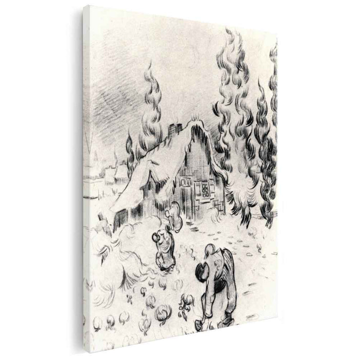 Snowy Landscape with Stooping Woman (1889) by Vincent van Gogh