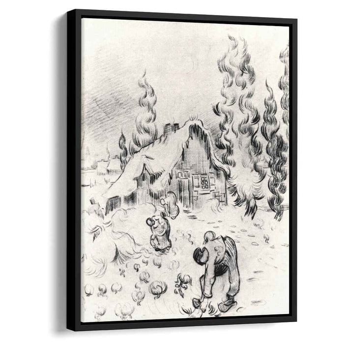 Snowy Landscape with Stooping Woman (1889) by Vincent van Gogh