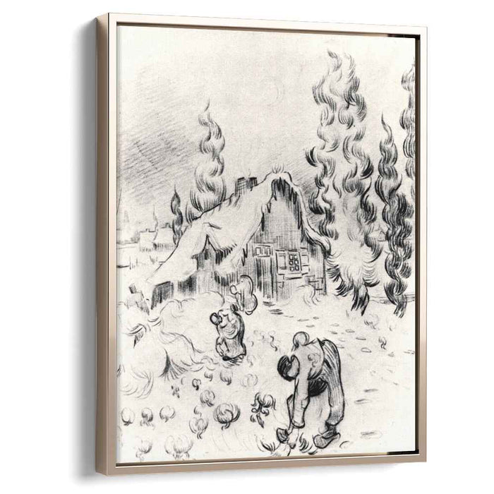 Snowy Landscape with Stooping Woman (1889) by Vincent van Gogh