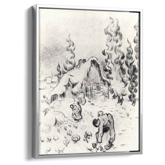 Snowy Landscape with Stooping Woman (1889) by Vincent van Gogh