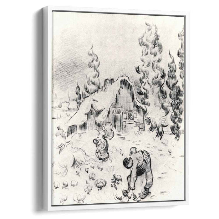 Snowy Landscape with Stooping Woman (1889) by Vincent van Gogh