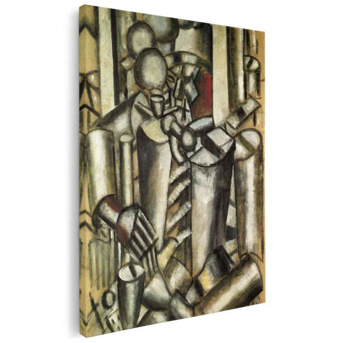 Soldier with a pipe (1916) by Fernand Leger