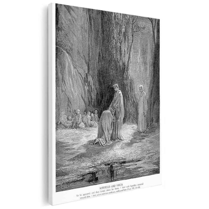 Sordello and Virgil by Gustave Dore