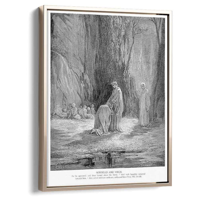 Sordello and Virgil by Gustave Dore