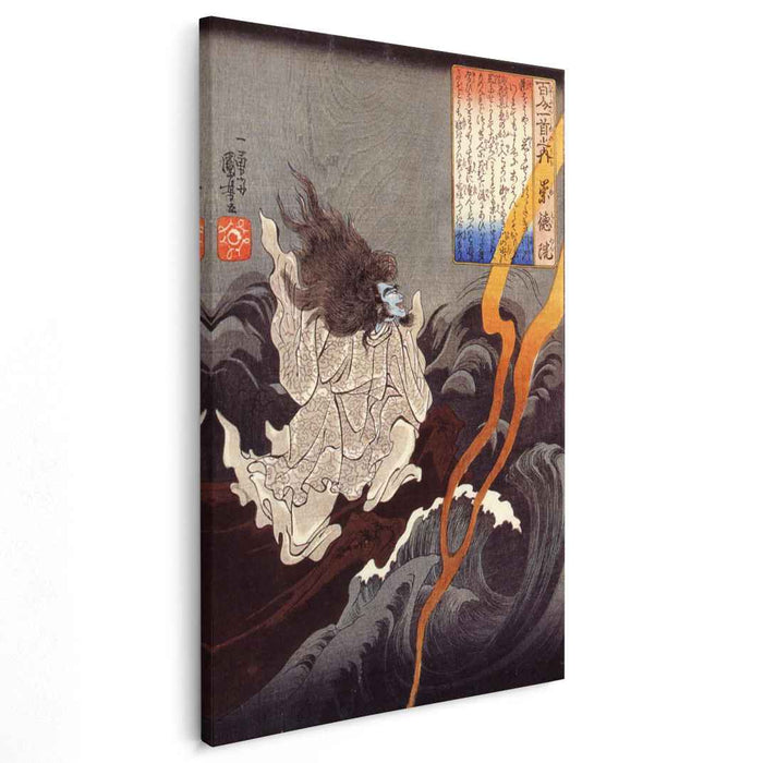 Sotoku invoking a thunder storm by Utagawa Kuniyoshi