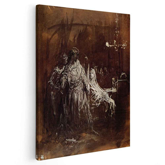 Spectrum appearance of Banquo by Gustave Dore