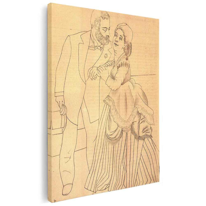 Spouses Sisley after the 'The Betrothed' by Auguste Renoir (1919) by Pablo Picasso